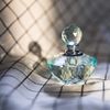 H&D HYALINE & DORA Vintage Light Green Crystal Empty Refillable Mini Perfume Bottle 4ML