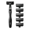 AUGER 5-Blade Razor, Combo Pack, Holder + 6 Replacement Blades Included (Kai Corporation) AUGER Shaving Replacement Blades for Men and Men)