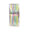 DelightBox 24 Multicolored Cocktail Parasol Umbrella Straws