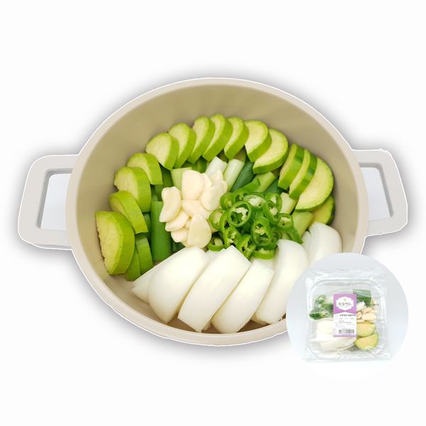 Healthy Vegetables from Uiryeong Agricultural Farming Domestic Vegetables Meal Kit Zucchini Stew 200g, Zucchini Stew 200g, 1ea