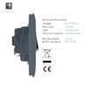 Trendi Artistic Modern Glossy Tactile Fused Spur Switch