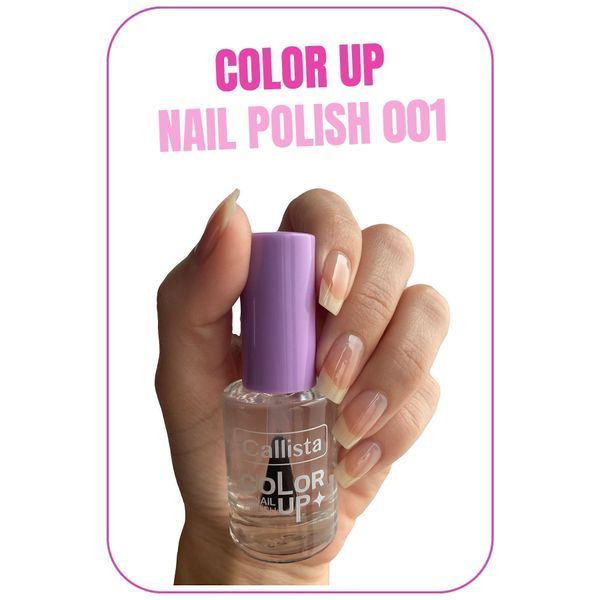 Color Up Nail Polish Oje 001 Clear Water - Şeffaf