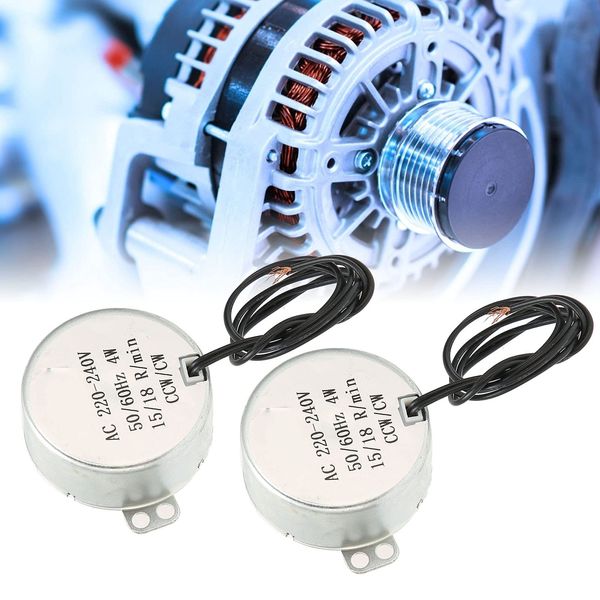 AC 220‑240V Motor CCW/CW Direction Synchronous Electric Transmission Parts 15‑18RPM 4W (Packs of 2)