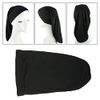 TSHAOUN 2 Pieces Dreadlock Cap Long Hair Dreads Head Wraps Braids Bonnet Tube Headbands Dreadlocks Hair Wraps Sleep Bonnet for Men Women. (Black)