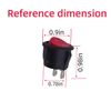 2pin 2position KCD1-105 20mm Diameter Round Red Rocker Switch, for Various Electronic Equipment