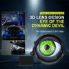 2x LED Dynamic Pupil Devil Eyes Remote Control Projector Lens Headlight 33 Modes