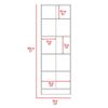 Multistorage Pantry Engineered Wood Pearl