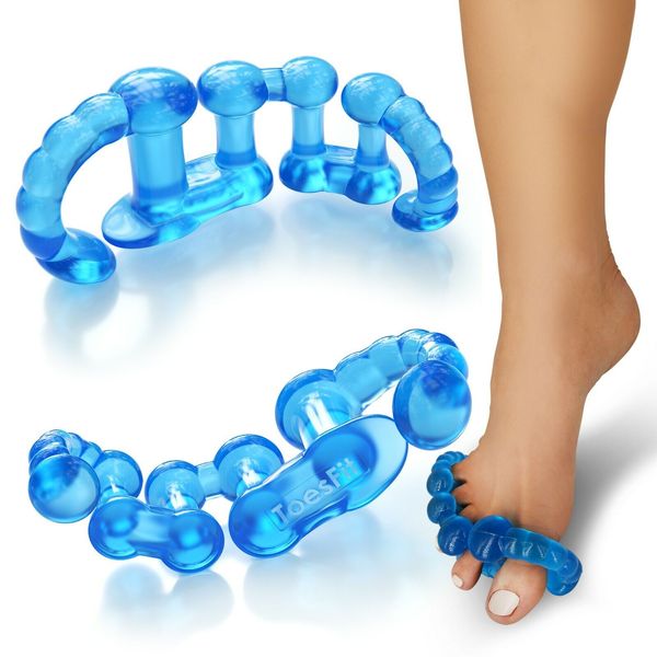 Gel Toe Separators & Toe Straightener  for Bunions, Hammertoe, Foot Pain - Pair