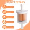 Kasoud Inline Petrol Fuel Filter - 2PCS Solvent Filter for Lawnmowers, Motorcycles, Engines