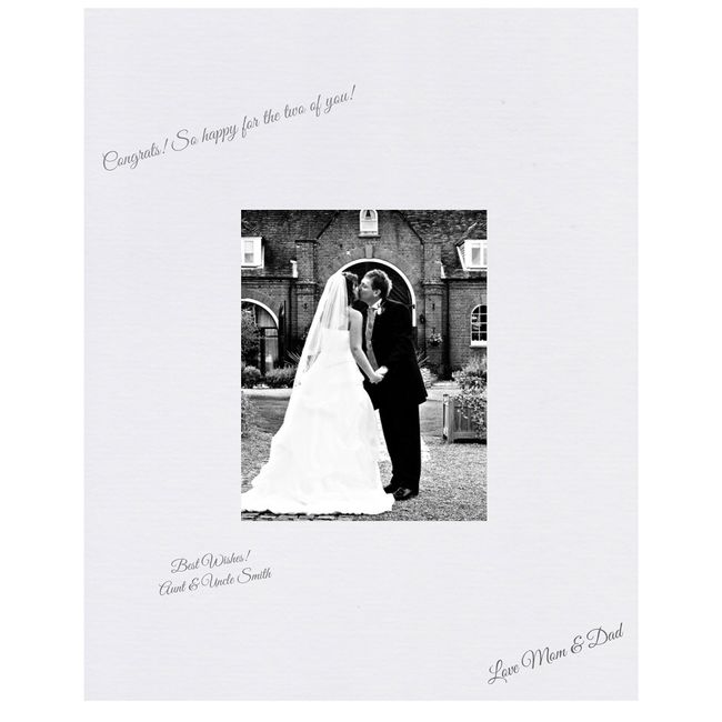 18x24 White Signature and Autograph Picture Mat for 11x14 Picture. Weddings, Baby Showers, Reunions