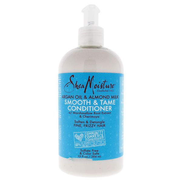 Shea Moisture Argan Oil & Almond Milk Smooth & Tame Conditioner for Unisex, 13 Ounce