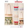 Simplicity 8572Simplicity Pattern 8572 Changeable Cover Bags, Paper, White, OS (ONE Size)