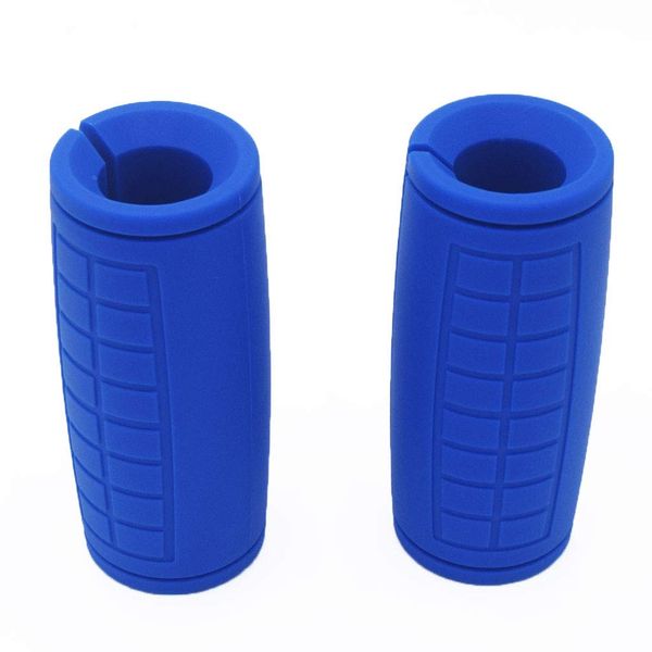 yuhqc Weight Bar Grips Fit Standard Barbell, Dumbell Handles, Thick Bar Training Adapter for Weightlifting & Cable Attachments Fitness Training Rope Grips for Body Arm Forearm Builder Strength(Blue)