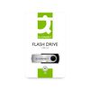 Q-Connect USB 2.0 Swivel 32GB Flash Drive Silver/Black