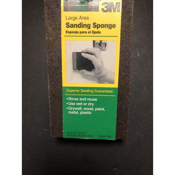 3M 4-7/8in. L X 2-7/8in. W X 1in. T Extra Fine/Fine Contour Sanding Sponge