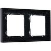 MK (ELECTRIC) Echo 2G Glossy Black Finish Modular Frame, White