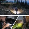 LED tactical Zoomable flashlight, High Lumen Waterproof Aluminum Body, 2 Pack