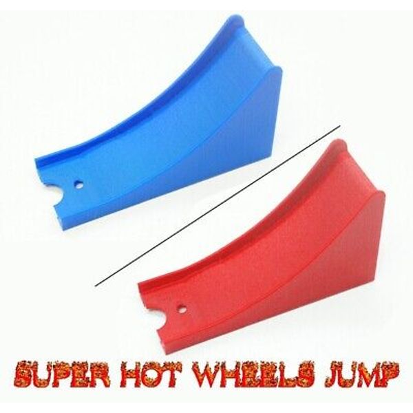 3D Printed Mega Big Jump Ramp for Hot Wheels Track Set (Red)