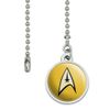 GRAPHICS & MORE Star Trek Command Shield Ceiling Fan and Light Pull Chain