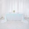 Iridescent Blue Rectangular 90x156" Large Payette Sequin Tablecloth Catering