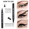 Yuccer Star Heart Eyeliner Stamp Waterproof Liquid Eyeliner Pen Black Long Lasting Double Ended Eyeliner Pencil Make Up Eye Liner (Star+Moon+Heart+Flower)