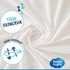SWEET NIGHT Mattress Protector, Polyester, White, 100x200 cm