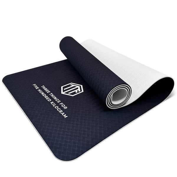 Three to five hundred TPE yoga mat, navy