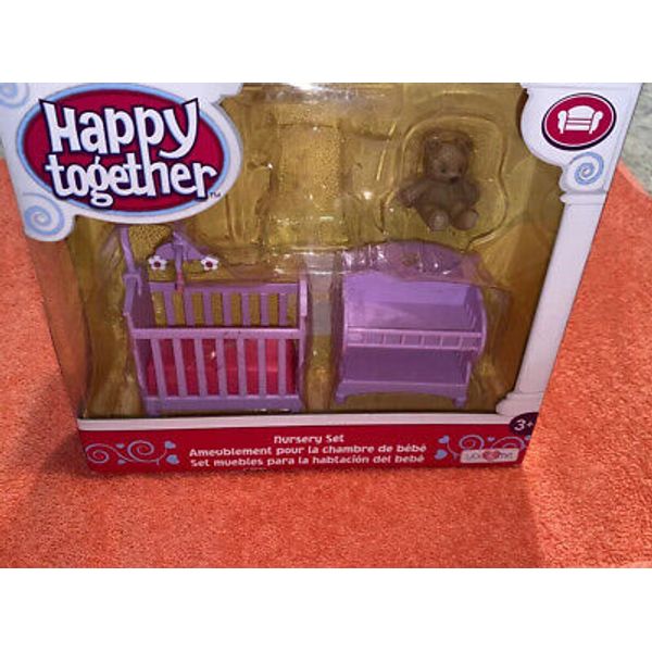 New Toys R Us Happy Together Nursery 3 Piece set Bed,Bear,Table No Rocking Chair