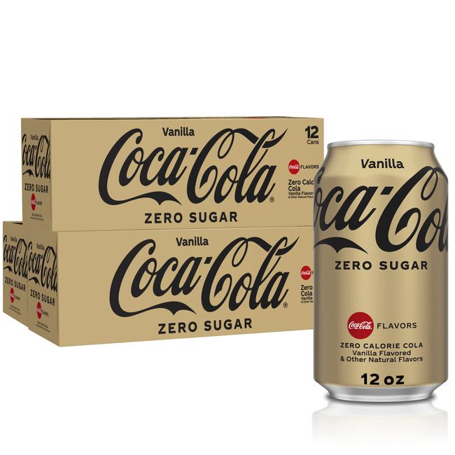 Coke Zero Vanilla Fridge Pack Bundle, 12 fl oz, 36 Pack