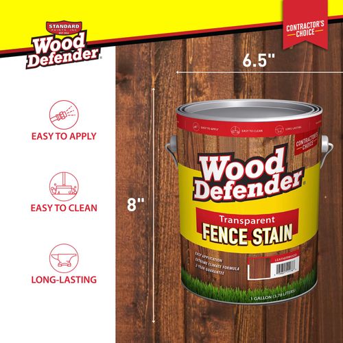Wood Defender Transparent Fence Stain Cedar Tone Gallon