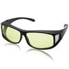 Eight Tokyo OGNL Sunglasses, Night Drive, UV Protection, Sabae Manufacturer Design, matte black/light yellow