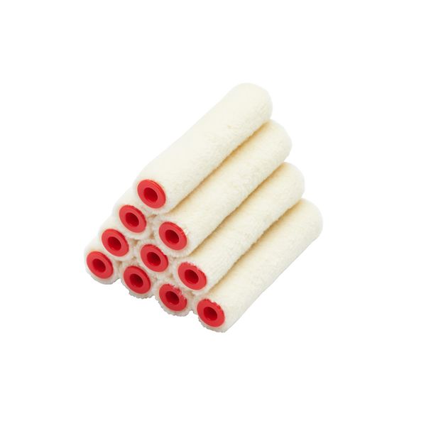 ProDec 10 pack 4" Gloss Pile Mohair Mini Paint Rollers for Gloss, Satin and Woodstains