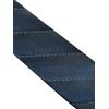 Frederick Thomas Classic Black Glitter Striped Tie, Luxury Material, 7cm Wide