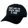Panic Over The Dental Nurse is Here Hand Printed Black Baseball Cap