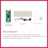 Waveshare Pi-Pico 2 Starter Kit, Tiny Fast Microcontroller Board with Flexible Digital Interfaces RP2350 Chip Dual-Core & Dual Architecture Design 4MB Flash Memory Support C/C++/MicroPython