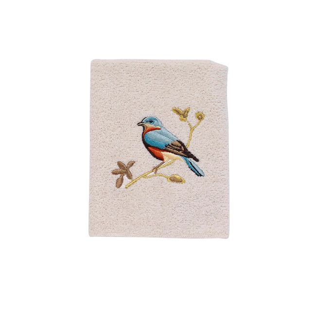 Avanti Linens - Washcloth, Soft & Absorbent Cotton, Nature Inspired Bathroom Decor (Gilded Birds Collection)