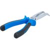 BGS 373 Telephone Pliers Bent, Silver/Black/Blue, 200 mm