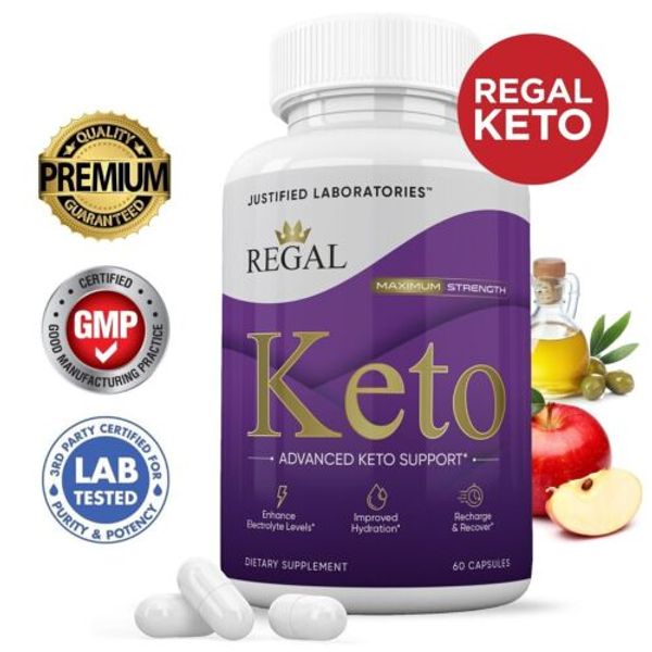 Regal Keto Pills Diet goBHB Supplement 60 Caps