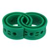 X AUTOHAUX 2pcs Green Car Coil Spring Buffer Rubber Buffer Universal B Type