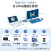 Sanwa Supply USB-3TCH14S2 USB Type-C Docking Hub with HDMI, LAN Port, Card Reader