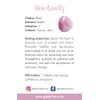 VIE Double Point Pencil Pendant, Black String, 25-30mm, Rose Quartz