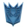 Cuticuter Transformers Decepticon Cookie Cutter, Blue, 8 x 7 x 1.5 cm
