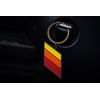 2x TRD Style Retro Stripes Keychain Emblem for Toyota