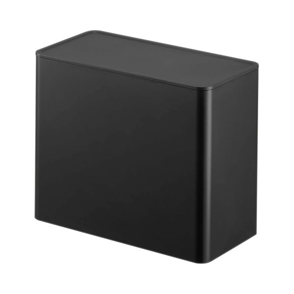 Yamazaki 6906 Coffee Filter Storage Case, Black, Approx. W 7.2 x D 3.6 x H 6.1 inches (18.4 x 9.2 x 15.4 cm), Tower Dust Guard