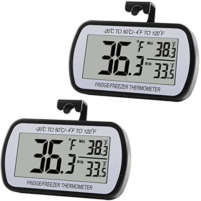 Digital LCD Refrigerator Thermometer Fridge Freezer Thermometer