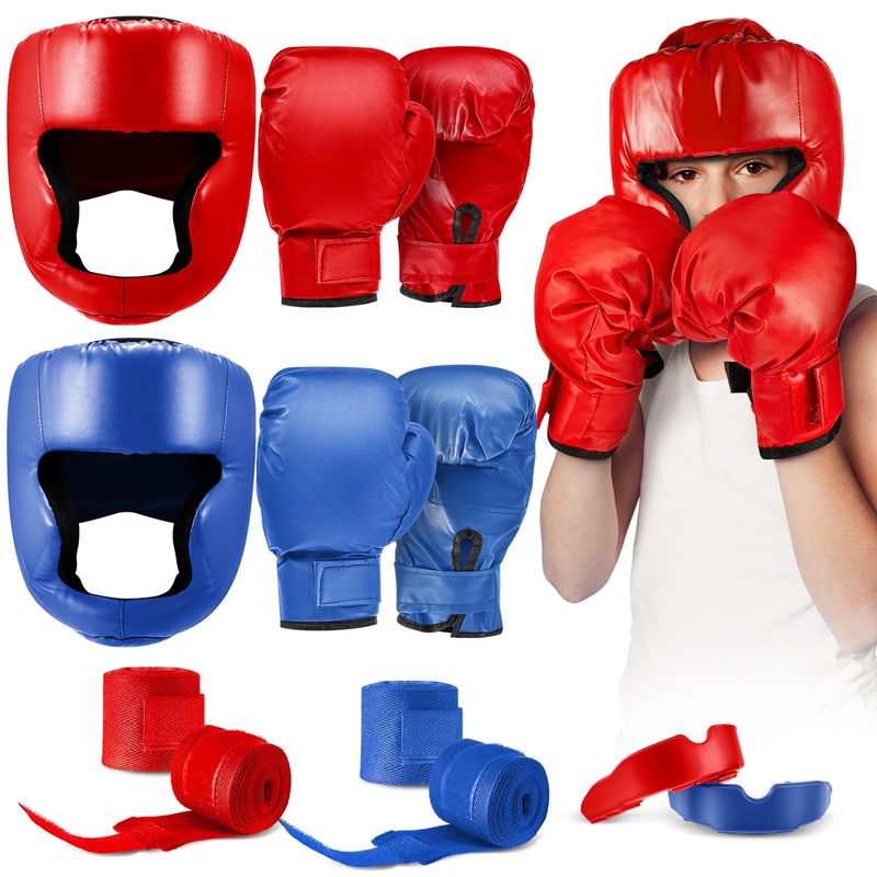 Kanayu 12 Pcs Kids Boxing Equipment Set for Beginners Ages 6-18 Years ...