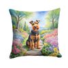 Caroline's Treasures Spring Path Throw Pillow, 18Hx18W, Welsh Terrier 6730