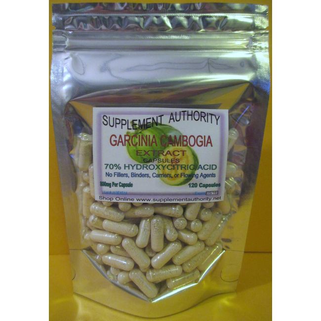 Garcinia Cambogia Extract Powder Capsules 70% Hydroxycitric Acid ~ 800mg Per Cap