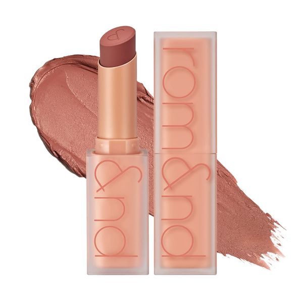 rom&nd ZERO MATTE LIPSTICK, 21 SMOKED BEIGE, Soft & Blurry, Labbra alla moda, K-Beauty, Nude Lips, Nessuna ruvida, Colore intenso, altamente pigmentato