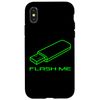 iPhone X/XS Flash Me Funny USB Flash Drive Computer Geek Joke Tech Nerd Case